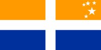 The flag for the community of the Isles of Scilly