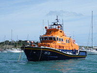 The current lifeboat, RNLB The Whiteheads